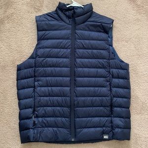 REI Navy Blue Down Puffer Vest